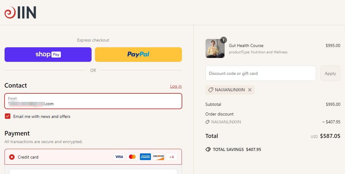 Gut Health Course – use IIN discount code to save 41% instantly