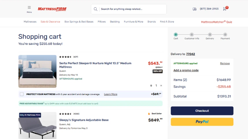 Save 15% Sitewide at Mattress Firm – Online Exclusive Promo Code [2025]